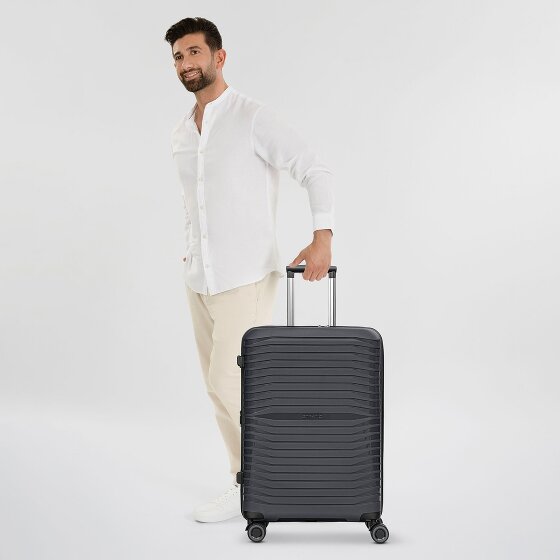 Stratic Shine 4 roues trolley 65 cm avec soufflet extensible