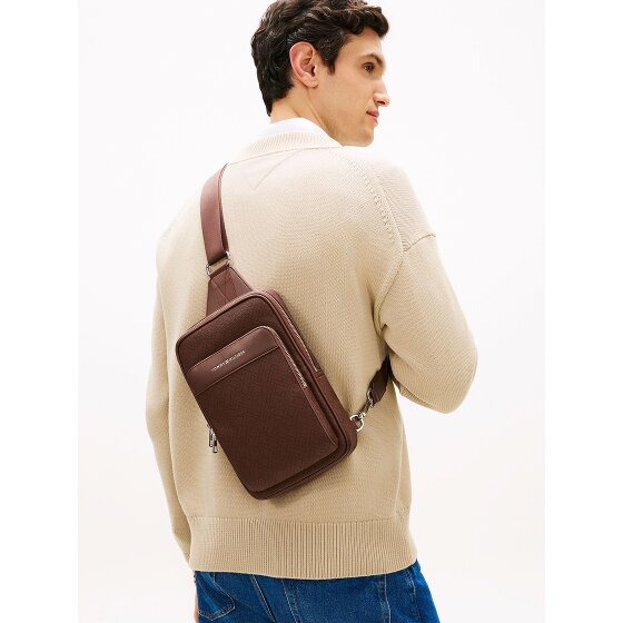 Tommy Hilfiger TH Flag Sac à bandoulière en cuir 28 cm