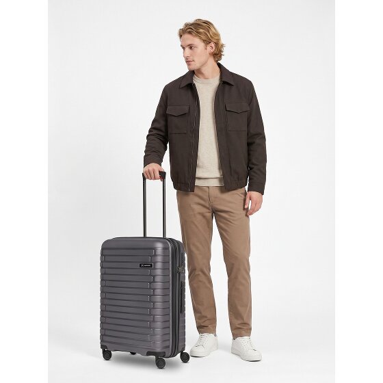 Pactastic Collection 04 THE MEDIUM + 4 roues Valise cabine M 66 cm '"avec soufflet d''extension"'