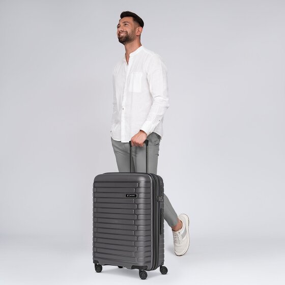 Pactastic Collection 04 THE MEDIUM + 4 roulettes Trolley M 66 cm avec soufflet d'extension