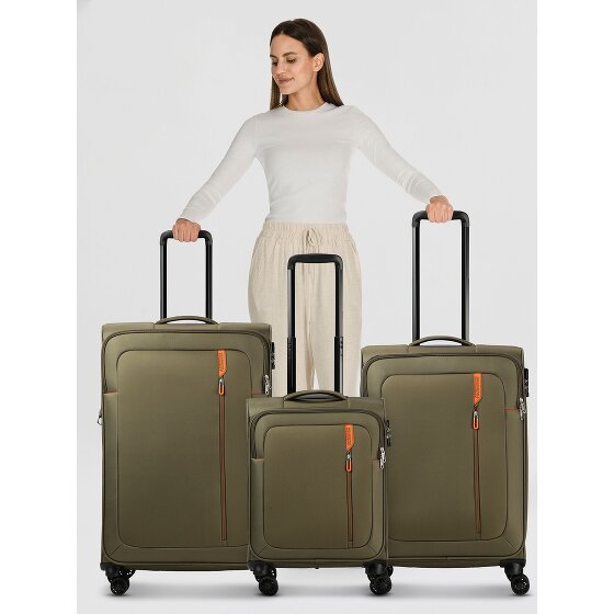 American Tourister Nitestream 4 roulettes Set de valises 3 pièces avec soufflet d'extension