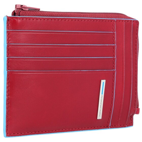 Piquadro Blue Square Porte-cartes de crédit RFID en cuir 12 cm