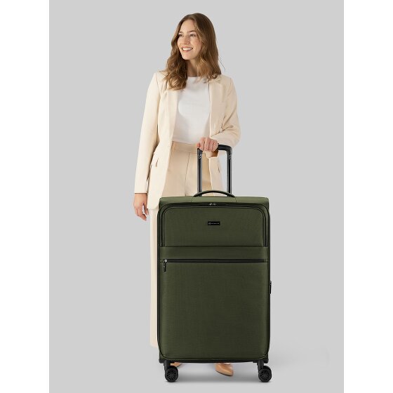 bugatti Valencia Soft 4 roues Valise cabine L 75 cm avec soufflet d'extension