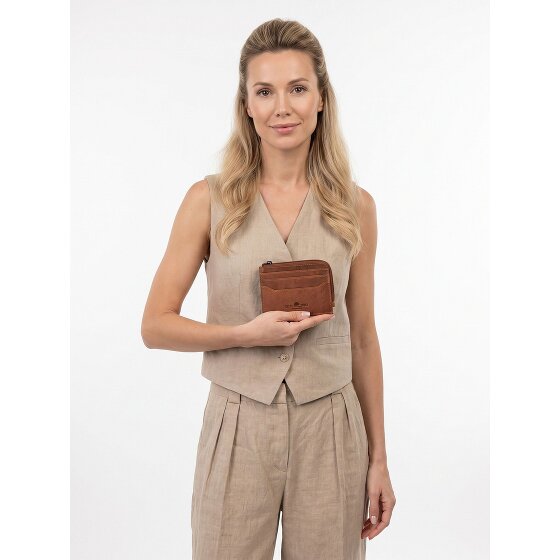 Greenburry Newport Étui pour cartes de crédit Protection RFID Cuir véritable 10.5 cm