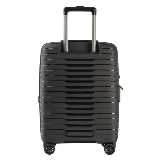 Stratic Novium 4 roulettes Trolley de cabine S 55 cm Compartiment pour ordinateur portable avec soufflet d'extension