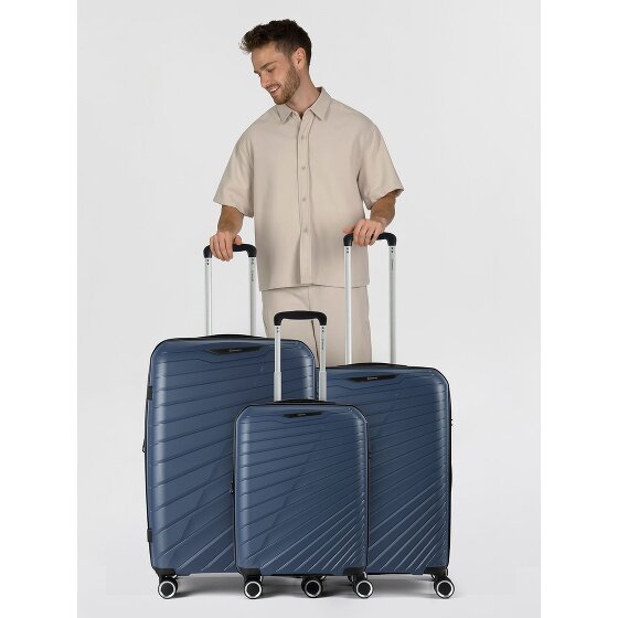 Benzi 5808 4 roulettes Set de valises 3 pièces avec soufflet d'extension
