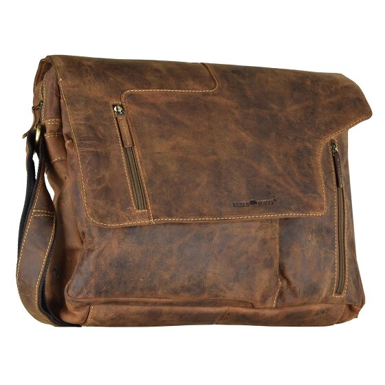 Greenburry Vintage Revolver Bag Sac à bandoulière en cuir 40 cm