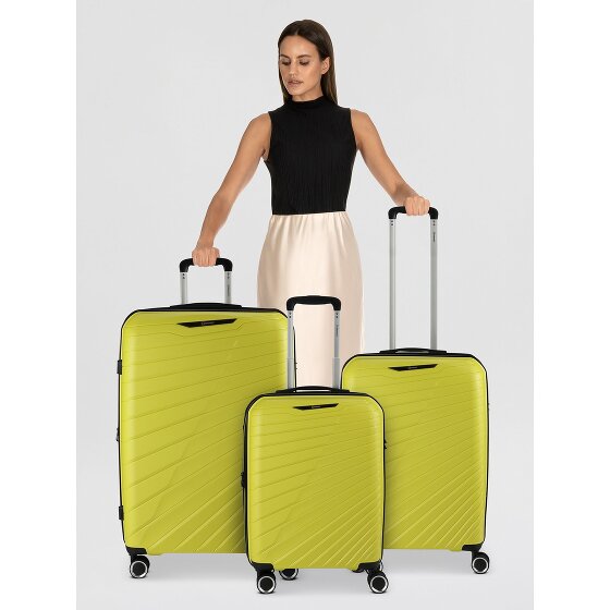 Benzi 5808 4 roulettes Set de valises 3 pièces avec soufflet d'extension