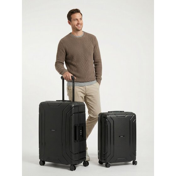 Redolz Essentials 15 Set de valises à 4 roulettes 2 pièces avec fermeture à trois points