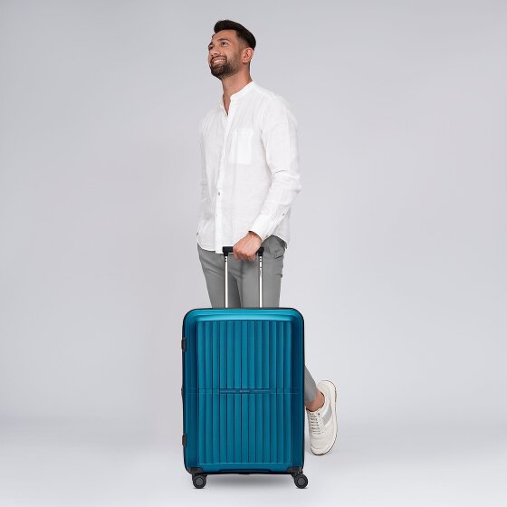 Pactastic Collection 01 4 roulettes Trolley M 67 cm avec soufflet d'extension