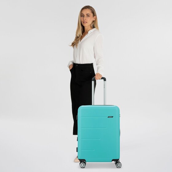 Gabol Future Plus 4 roulettes Trolley 66 cm avec soufflet d'extension