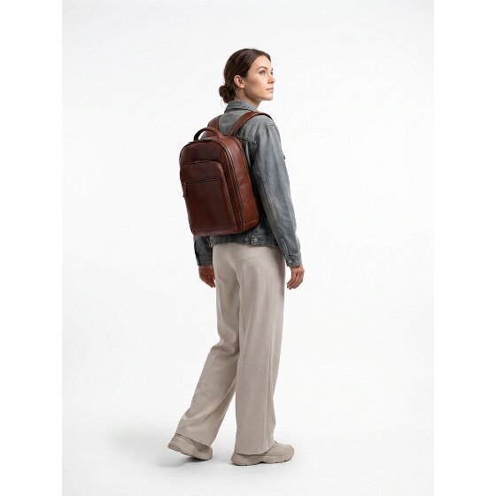 The Chesterfield Brand Serenzo Daypack Cuir véritable 40 cm Compartiment ordinateur