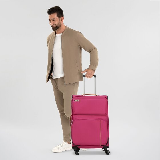 d&n Travel Line 6764 4 roues Valise cabine 65 cm avec soufflet d'extension