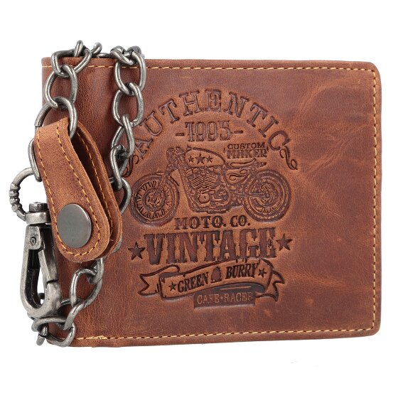 Greenburry Vintage Cafe-Racer Porte-monnaie RFID Cuir 12 cm