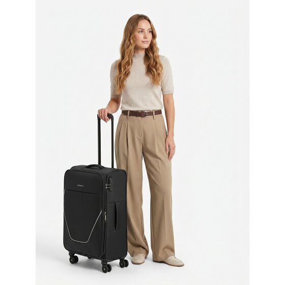 Stratic taska 4 roues Valise cabine M 65 cm avec soufflet d'extension