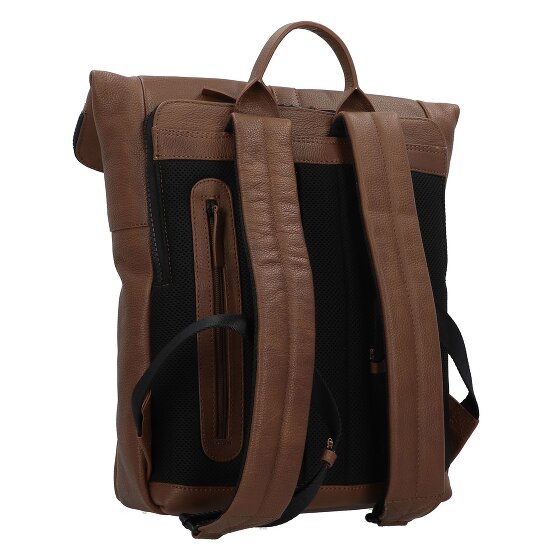 Burkely Minimal Mason Daypack Cuir véritable 37 cm Compartiment ordinateur