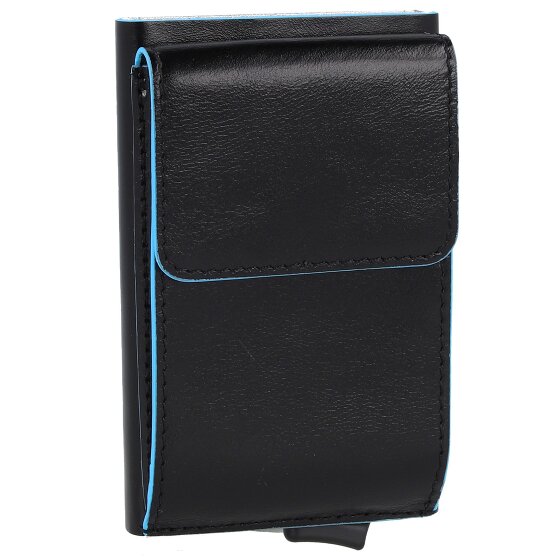 Piquadro Blue Square Porte-cartes de crédit en cuir 6 cm