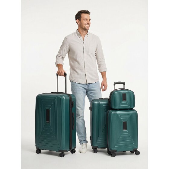Redolz Essentials 14 Set de valises à 4 roulettes + Beautycase 4 pcs. avec soufflet extensible