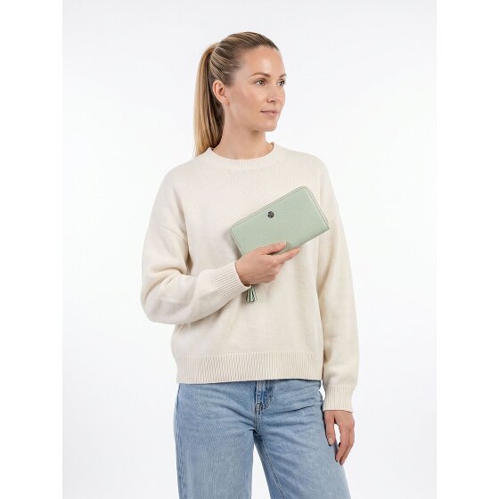 Esquire Virginia Porte-monnaie Protection RFID Cuir véritable 17 cm