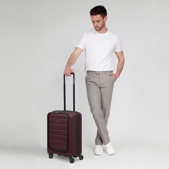 Redolz Essentials 17 : valise cabine à 4 roues, 55 cm, avec compartiment souple pour ordinateur portable
