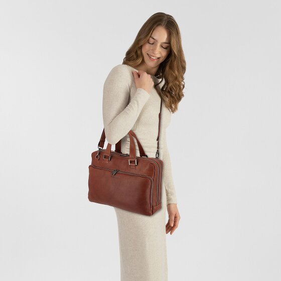 Plevier Vintage Larry Porte-documents Cuir 40 cm Compartiment pour ordinateur portable