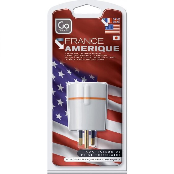 Go Travel Adaptateur de voyage France-Amérique