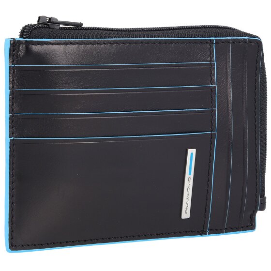 Piquadro Blue Square Porte-cartes de crédit RFID en cuir 12 cm