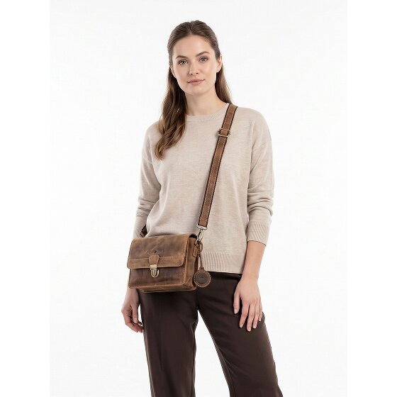Greenburry Vintage Sac à bandoulière Cuir véritable 22 cm
