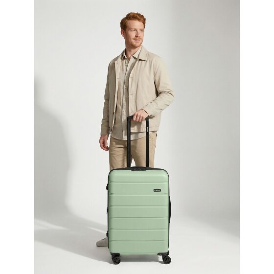 Saxoline Miami 4 roulettes Trolley M 65 cm avec soufflet d'extension