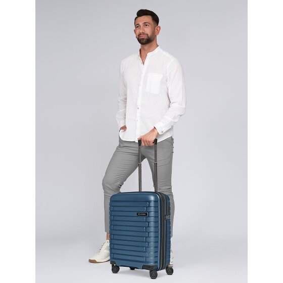 Pactastic Collection 04 THE CABIN + 4 roues Valise cabine S 55 cm avec soufflet d'extension