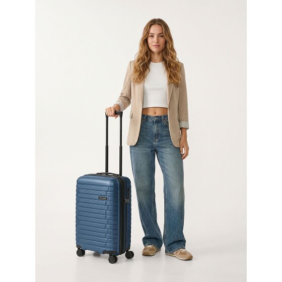 Pactastic Collection 04 THE CABIN + 4 roues Valise cabine S 55 cm '"avec soufflet d''extension"'