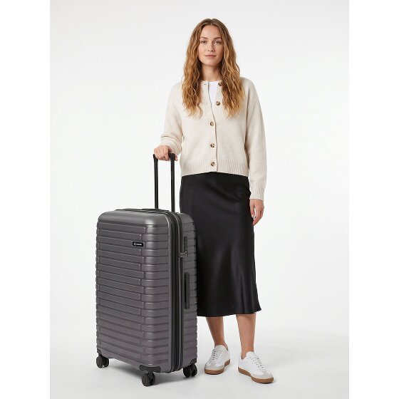 Pactastic Collection 04 THE LARGE + 4 roues Valise cabine L 75 cm '"avec soufflet d''extension"'