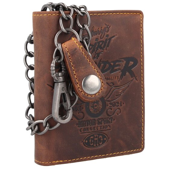 Greenburry Racing Collection Memphis Porte-monnaie en cuir RFID 10 cm