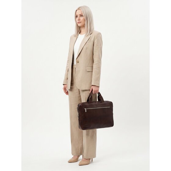 Plevier Jimmy Attaché-case Cuir véritable 31 cm Compartiment ordinateur