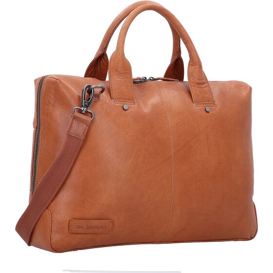 Plevier Rock Basalt Attaché-case Cuir véritable 41 cm Compartiment ordinateur