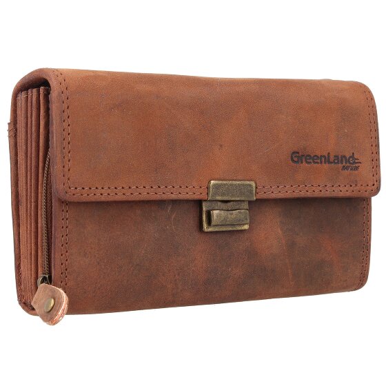 Greenland Nature Montenegro Porte-monnaie serveur Porte-monnaie RFID en cuir 16,5 cm