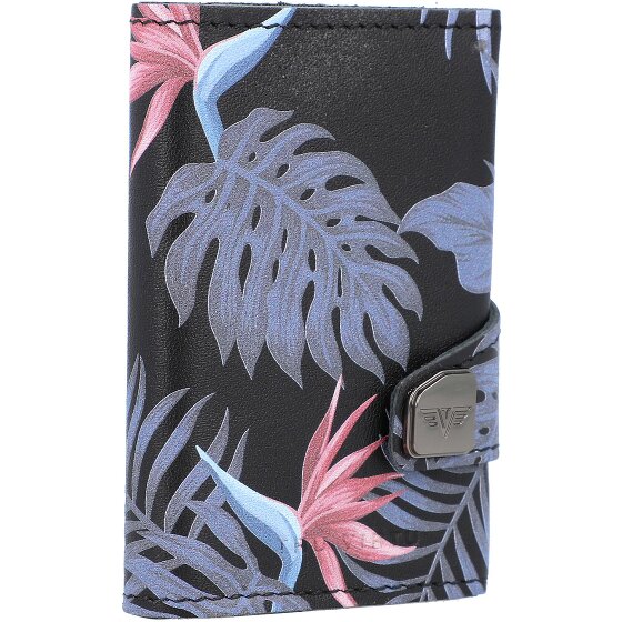 Tru Virtu Click & Slide Porte-cartes de crédit RFID en cuir 6,5 cm