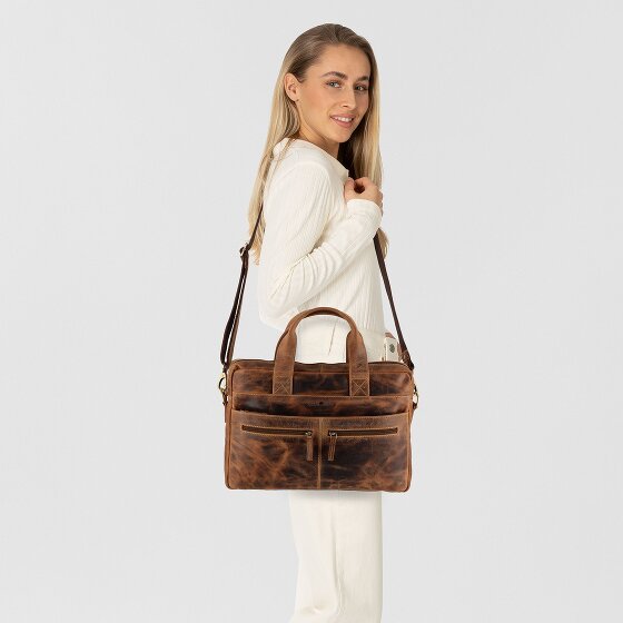 Greenburry Vintage Porte-documents Cuir 38 cm Compartiment pour ordinateur portable