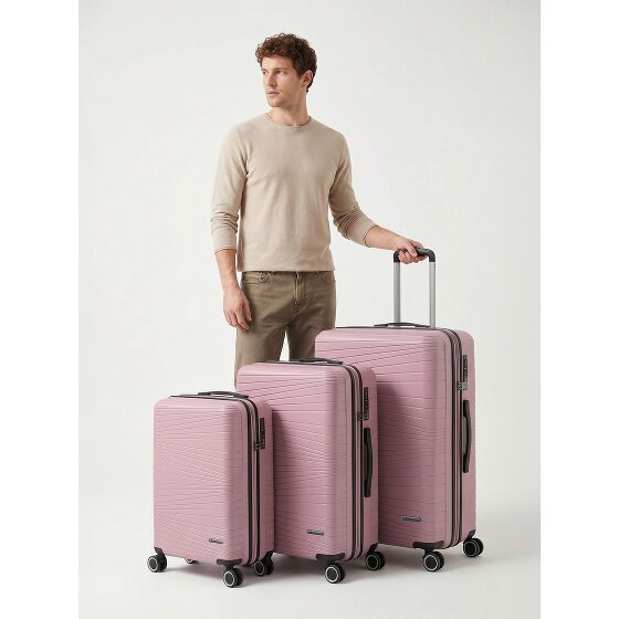 Franky Dallas 3.0 Set de valises à 4 roulettes 3 pièces avec soufflet d'extension