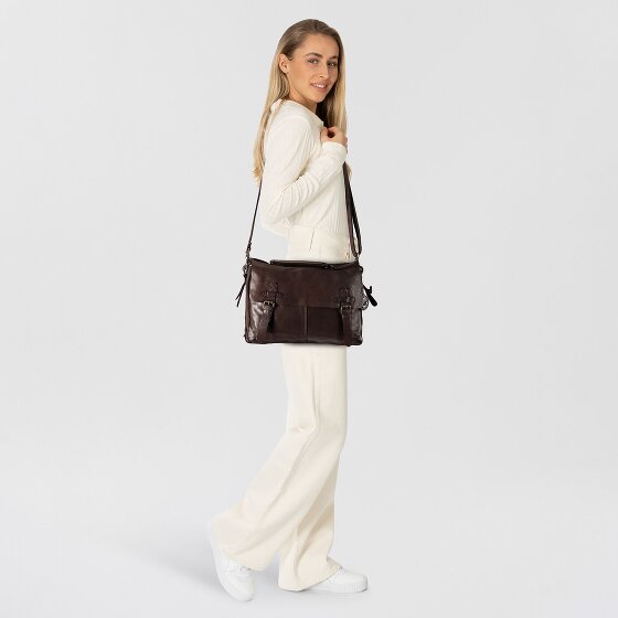 Harbour 2nd Ashton Besace Cuir véritable 25 cm Compartiment ordinateur