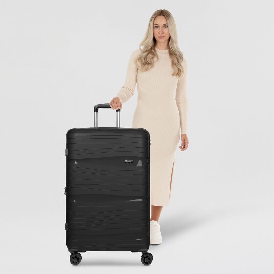d&n Travel Line 4300-Plus 4 roulettes Trolley L 76 cm avec soufflet d'extension