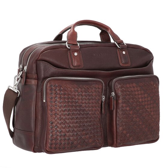 bugatti Porte-documents Woven en cuir 48 cm