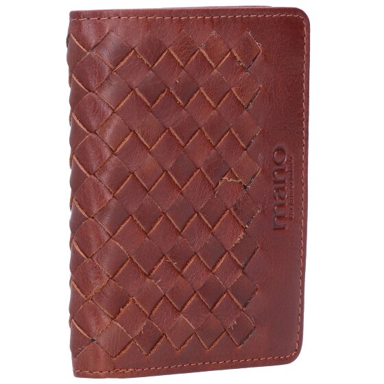 mano Don Luca porte-cartes de crédit en cuir 8 cm