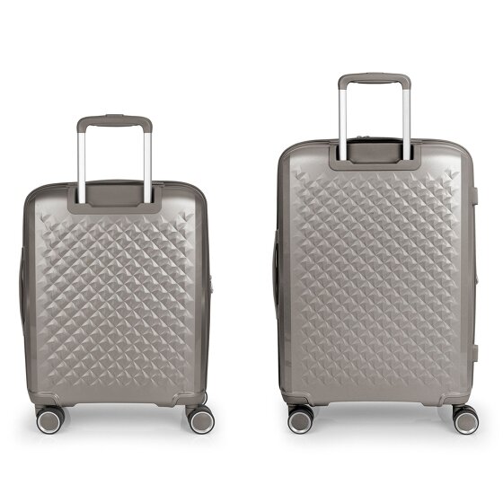 Gabol Queens 4 roues Set de valises 2 pièces avec soufflet d'extension