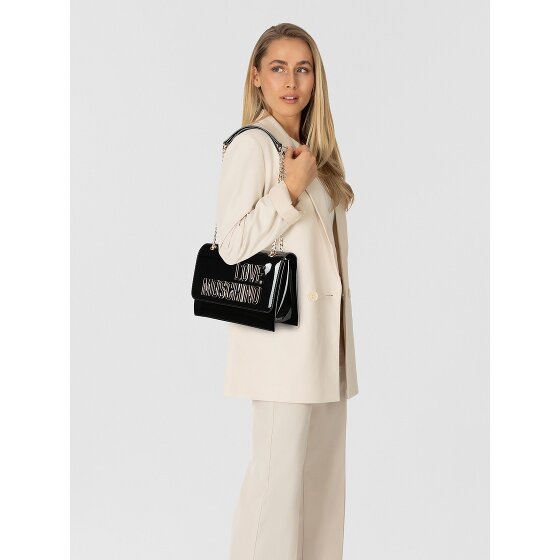 Love Moschino Enameled Logo Sac à bandoulière 25 cm