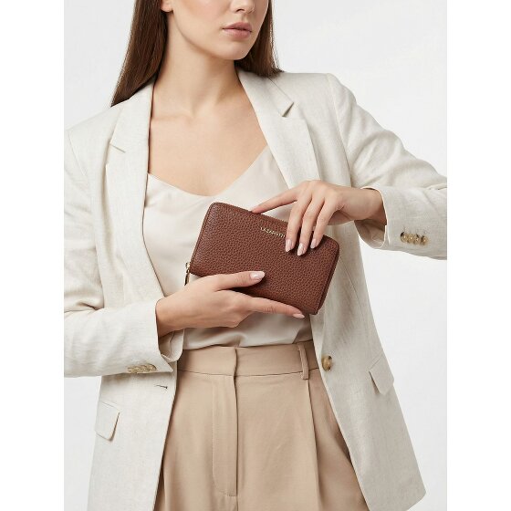 Lazarotti Bologna Leather XL Porte-monnaie zip-around en cuir 19 cm