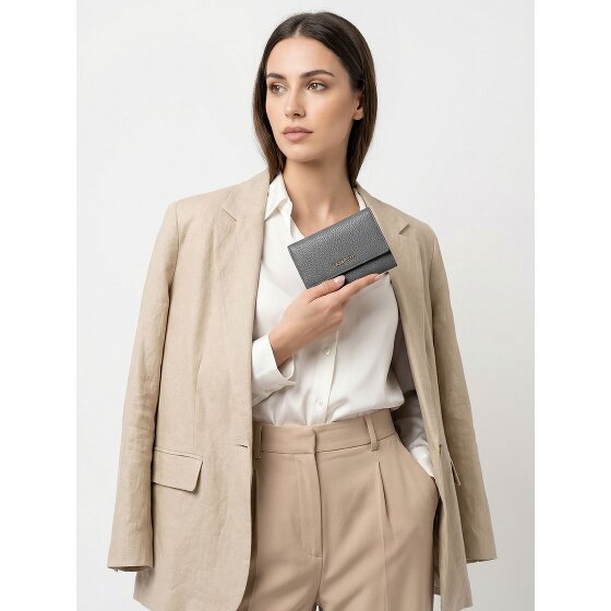 Lazarotti Porte-monnaie « Bologna » en cuir XL avec compartiment à fermeture éclair sur tout le pourtour, Cuir, 14 cm