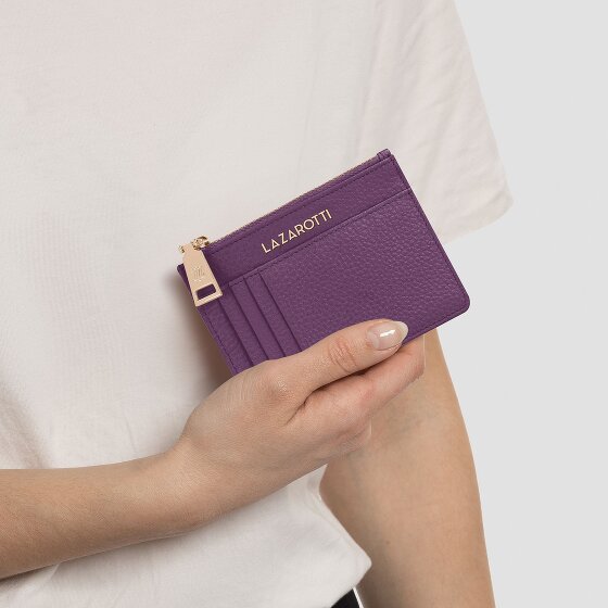 Lazarotti Bologna Leather Étui à clés en cuir 11,5 cm avec poche Air Tag