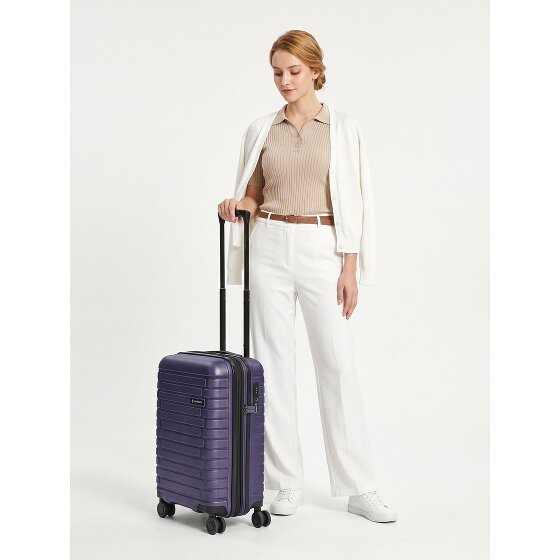 Pactastic Collection 04 THE CABIN + 4 roues Valise cabine S 55 cm '"avec soufflet d''extension"'