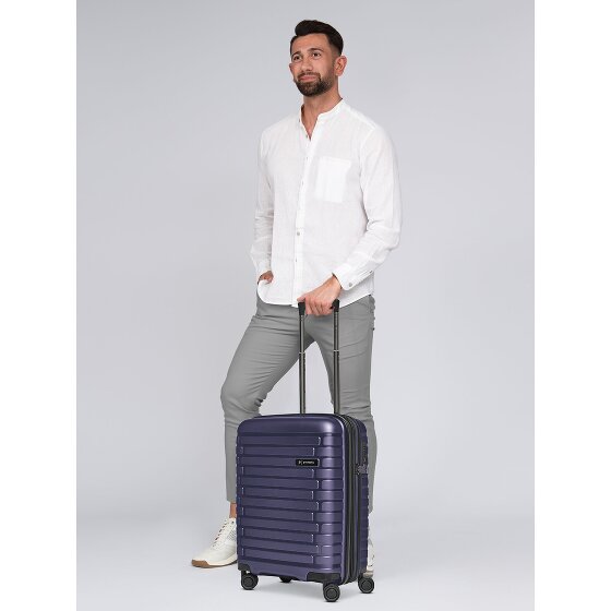 Pactastic Collection 04 THE CABIN + 4 roues Valise cabine S 55 cm avec soufflet d'extension